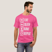T-shirt Répétition de la rave du sommeil (Devant entier)