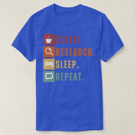T-shirt Répétition de la recherche sur la consommation de  (Design devant)