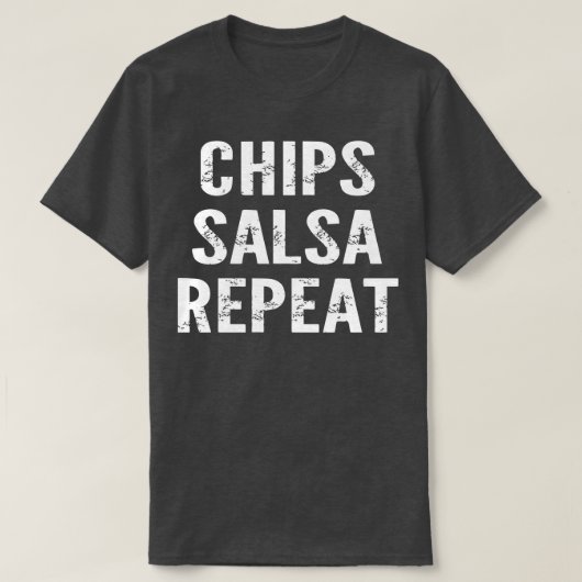 T-shirt Répétition de la salsa des chips (Design devant)