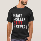T-shirt Répétition de l'ascenseur du sommeil (Devant)