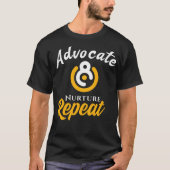 T-shirt Répétition de l'avocat | Autonomisation et gentill (Devant)
