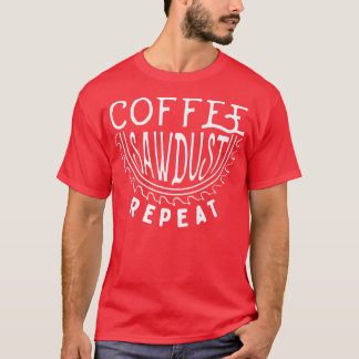 T-shirt Répétition de sciure de café