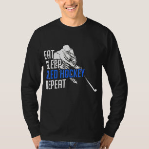 T-shirt Répétition du hockey sur traîneau de traîneau de h