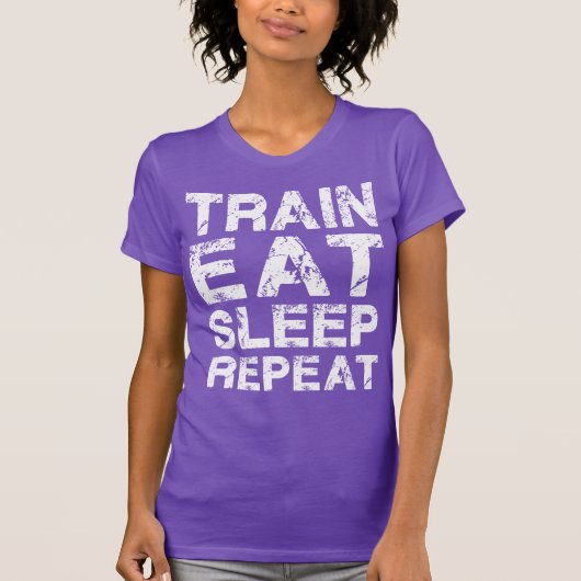 T-shirt Répétition du sommeil du train (Devant)
