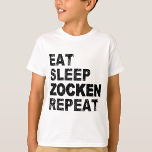 T-shirt Répétition Zocken du sommeil