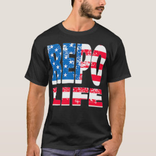 T-shirt Repo Agent Patriotique Drapeau Repo Vie