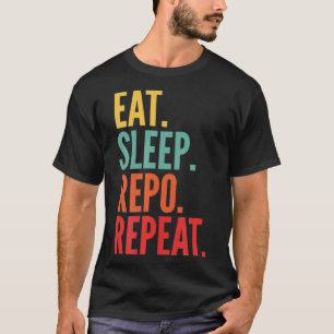 T-shirt Repo Crypto Manger Sleep Repo Répéter