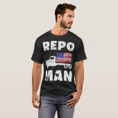 T-shirt Repo Man Patriotic Flag and Flatbed (Devant entier)