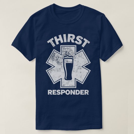 T-shirt Répondeur de soif Conception amusante pour les app (Design devant)