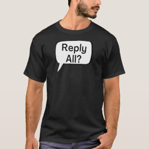 T-shirt Répondre à toutes les bulles de pensée textos
