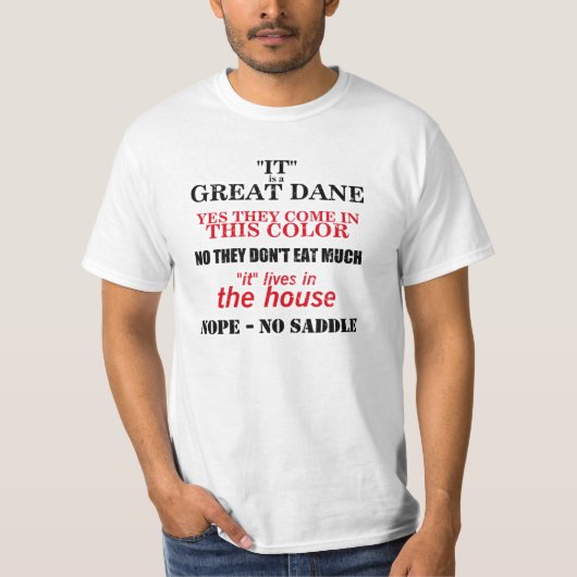 T-shirt Réponse à la marche des grands Danois (Devant)