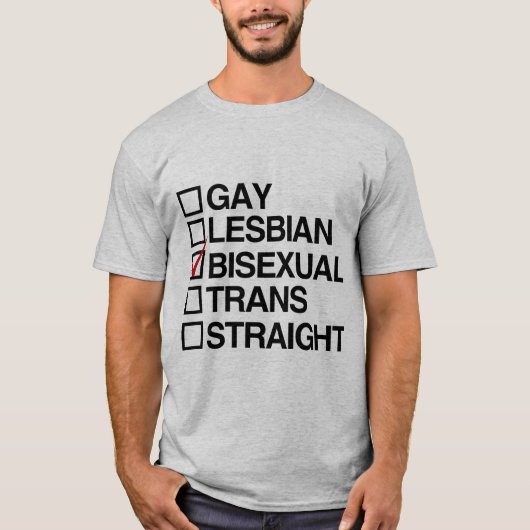 T-SHIRT RÉPONSE BISEXUAL (Devant)