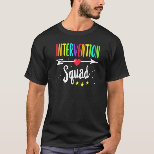 T-shirt Réponse de l’équipe T Intervention Enseignant Sq É (Devant)