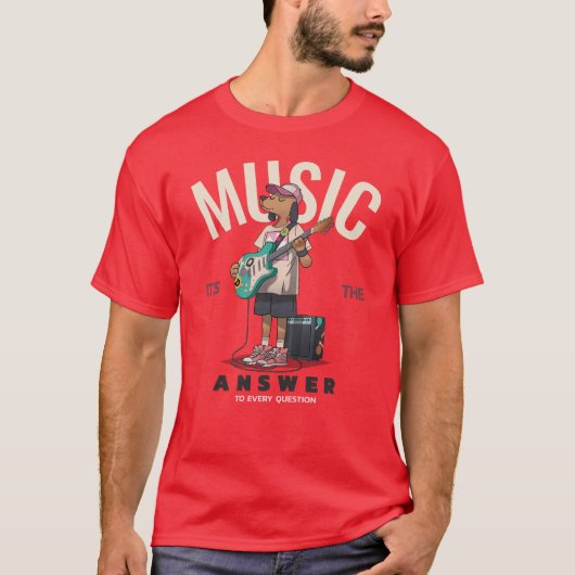 T-SHIRT RÉPONSE MUSICALE (Devant)
