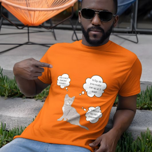 T-shirt Réponse nationale Questions de votre chat Jour Drô