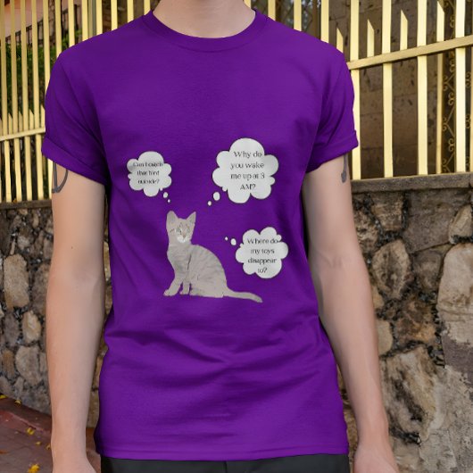 T-shirt Réponse nationale Questions de votre chat Jour Drô