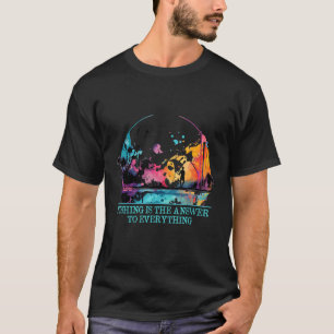 T-shirt Réponses de pêche à tout Citations positives Fishe