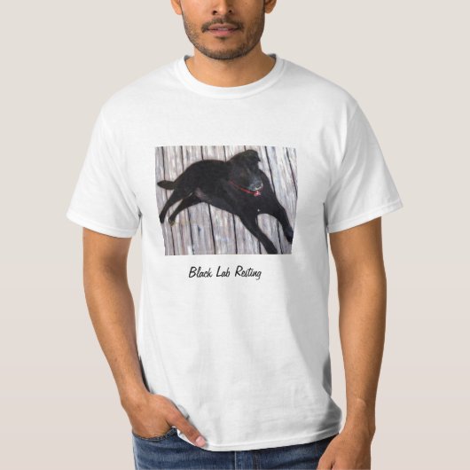 T-shirt Repos noir de laboratoire (Devant)