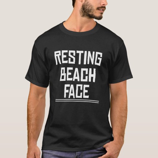 T-shirt Repos Plage Face Été Dit Graphique (Devant)