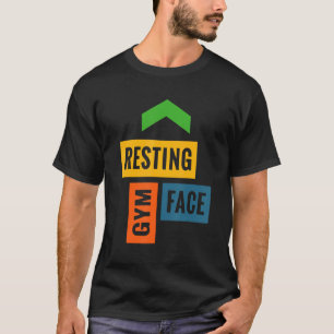 T-shirt Repose de l'exercice du visage du gymnaseHolic