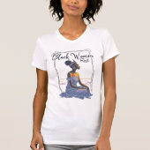 T-shirt REPOSE DES femmes noires (Devant)
