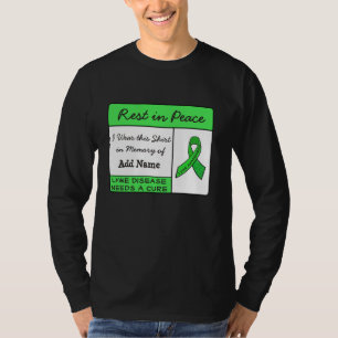T-shirt Repose en Paix Maladie de Lyme En Mémoire de T-shi