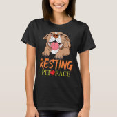 T-shirt Repose Pit Face Pitbull Pit Bull Terrier Produit (Devant)