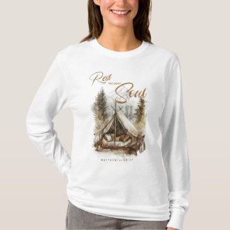 T-shirt Repose pour ton âme Christian Boho Chemise femme