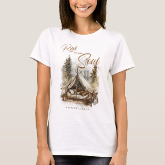 T-shirt Repose pour ton âme Christian Boho Chemise femme