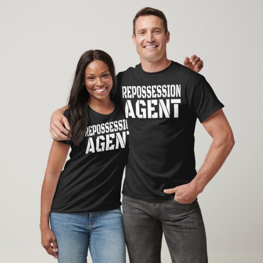 T-shirt Repossession Agent Back Design  (Unisexe)