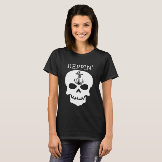 T-shirt Reppin'S East Coast skull Lighthouse Route T-Sh (Devant entier)