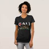 T-shirt Représentant de fille de Cali clair (Devant entier)