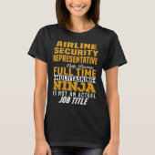 T-shirt Représentant de la sécurité aérienne (Devant)