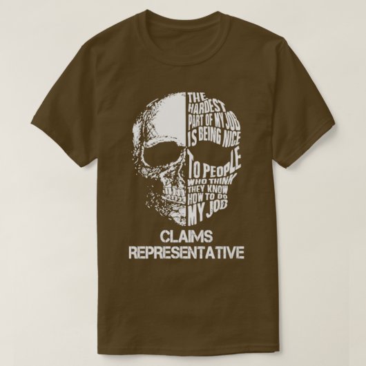 T-shirt Représentant des réclamations (Design devant)