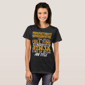 T-shirt Représentant du fabricant (Devant entier)