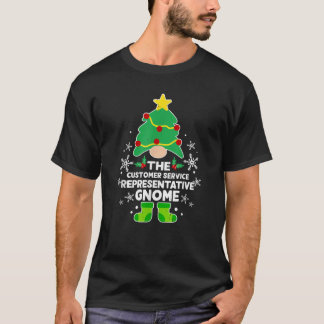 T-shirt Représentant du service clientèle Gnome Famille Ho