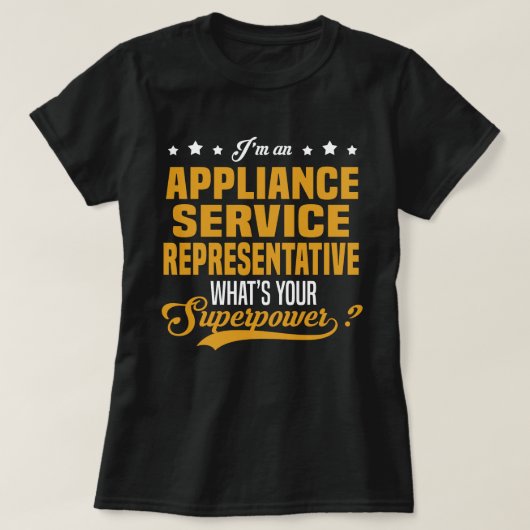 T-shirt Représentant du service de l'appliance (Design devant)