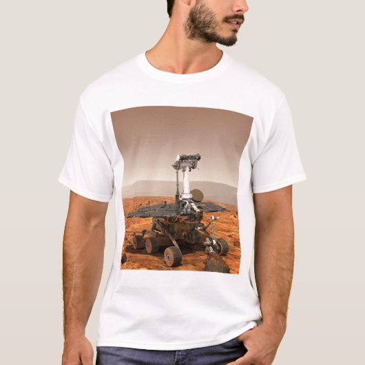 T-shirt Représentation artistique de Mars Rover (Devant)
