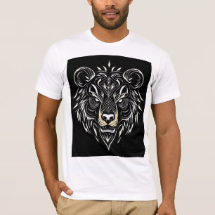T-shirt Représentation artistique d'une tête de lion