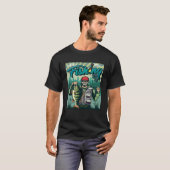 T-shirt Représentation de pêche de poissons de pêcheurs (Devant entier)