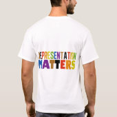 T-shirt Representation Matters Rainbow Diversity Pride (Dos)