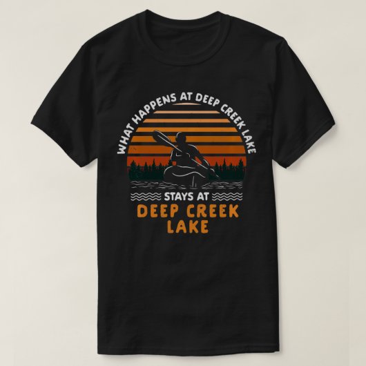 T-shirt Reprise de la vie du lac Deep Creek (Design devant)