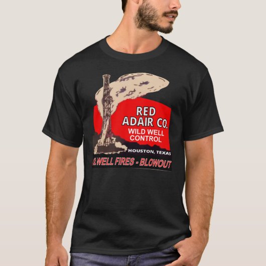 T-shirt Reproduction du logo de Red Adair Co. - Pompage de (Devant)