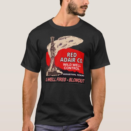 T-shirt Reproduction du logo de Red Adair Co. - Pompage de (Devant)