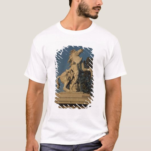 T-shirt Reproduction d'une de l'originall de deux "chevaux (Devant)
