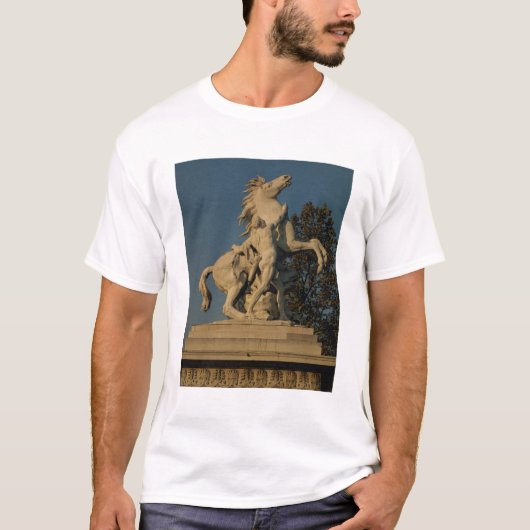 T-shirt Reproduction d'une de l'originall de deux "chevaux (Devant)