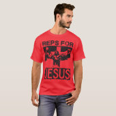 T-shirt Reps Pour Jésus (Devant entier)