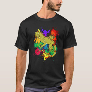 T-shirt Reptile animal de compagnie coloré Lizard animal T