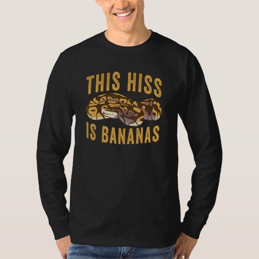 T-shirt Reptile Ce sifflement est des bananes Python roy (Devant)