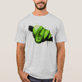 T-shirt Reptile d'aquarelle python vert (Devant)